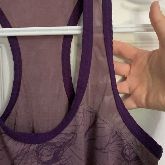 Lululemon purple/burgundy Racerback tank top Sz. 8 - Picture 3 of 6